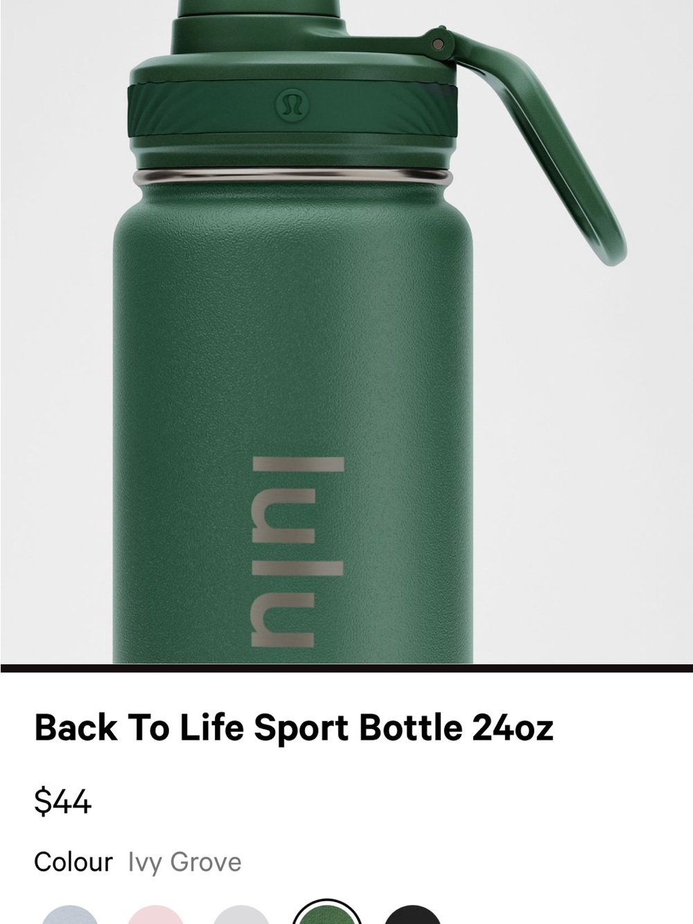 Lululemon Logo Water Bottle - Picture 4 of 4